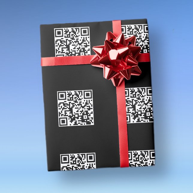 Papier Cadeau Créez instantanément un code QR avec un motif en m (Créateur téléchargé)