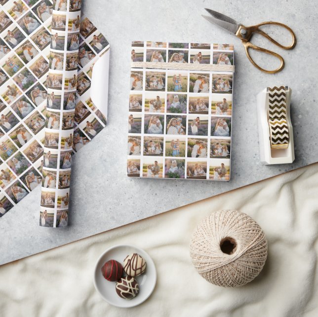 Papier Cadeau Créez votre propre grille photo personnalisée 9 (Artisanat)