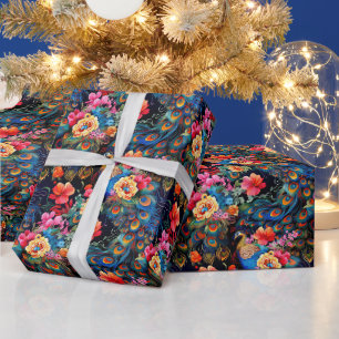 Papier Cadeau Créez votre propre jardin de paon exotique