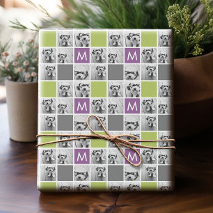 Papier Cadeau Créez votre propre monogramme de coutume de