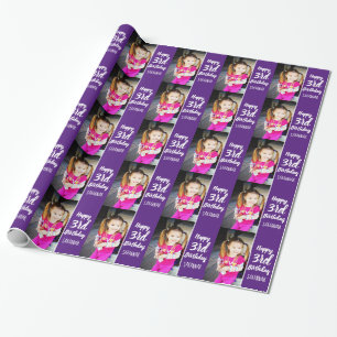 Papier Cadeau Créez votre propre photo personnalisée Anniversair