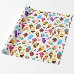 Papier Cadeau Crème glacée