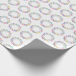 Papier Cadeau Crescent Pride Lunes et Coeurs Noirs