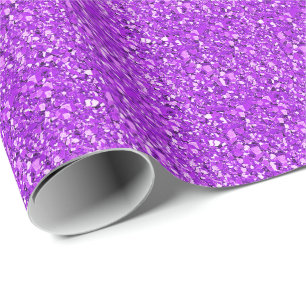 Papier Cadeau cristal druzy - améthyste pourpre