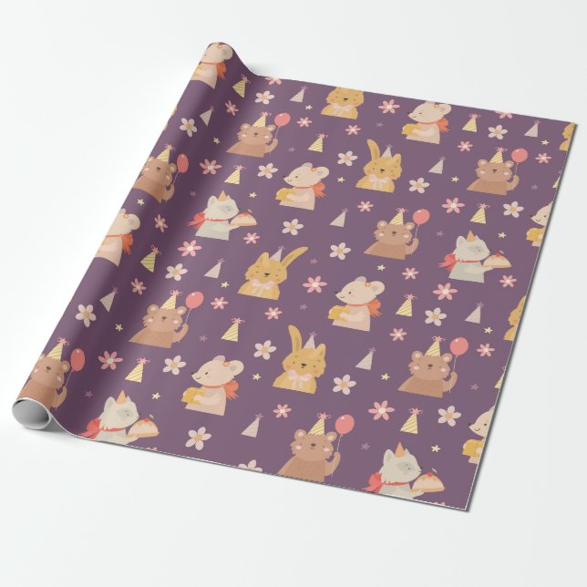 Papier Cadeau Critère de partie mignonne (Déroulé)