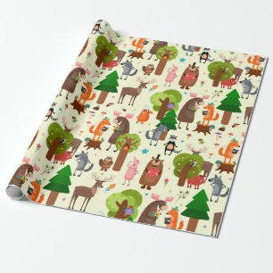 Papier Cadeau Critère forestier adorable