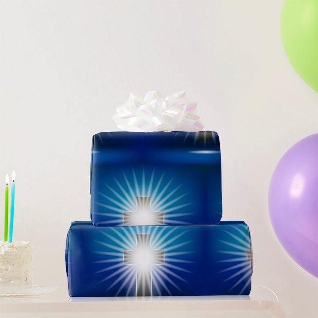 Papier Cadeau Croix brillante (Créateur téléchargé)