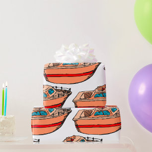 Papier Cadeau Croquis de bateau