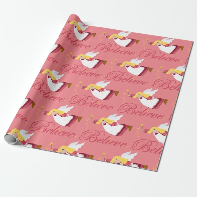 Papier Cadeau Croyez Noël Angel (Déroulé)