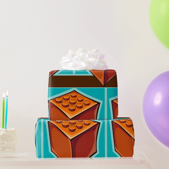 Papier Cadeau Cube Brown (Créateur téléchargé)