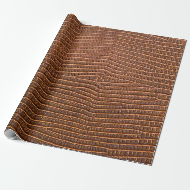 Papier Cadeau cuir Brown comme fond de texture, cuir, peau, (Déroulé)