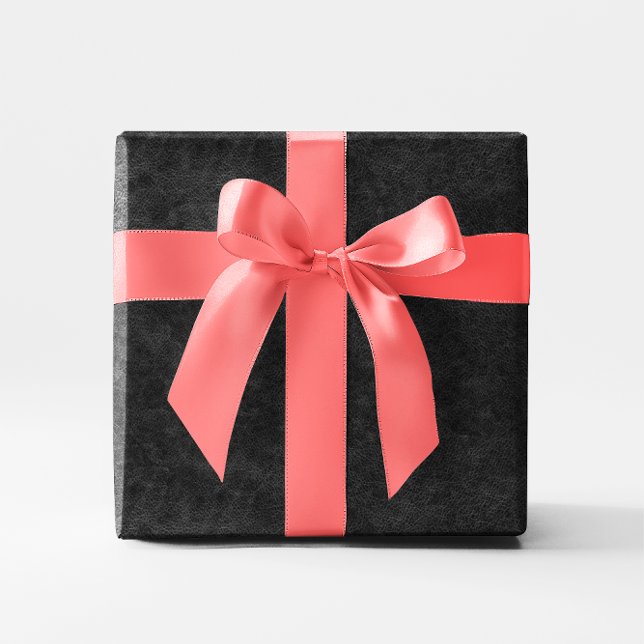 Papier Cadeau Cuir noir Faux (Faux Black Leather Wrapping Paper)