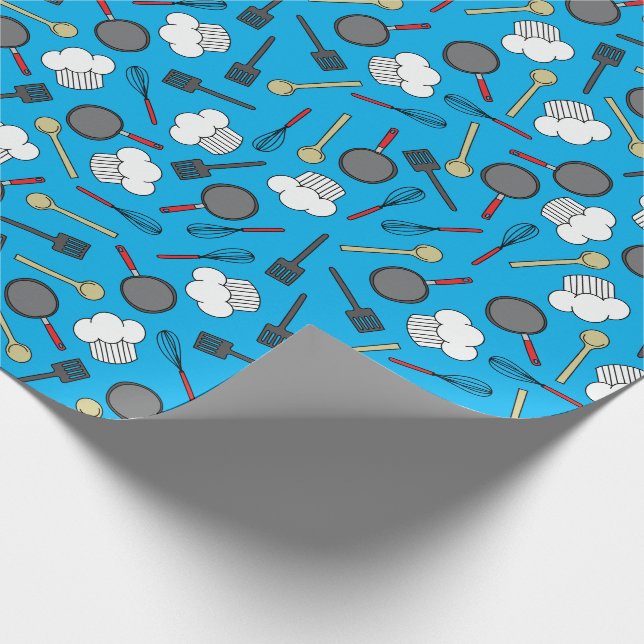 Papier Cadeau Cuisine Chef Cuisine Enfants 1er anniversaire (Coin)
