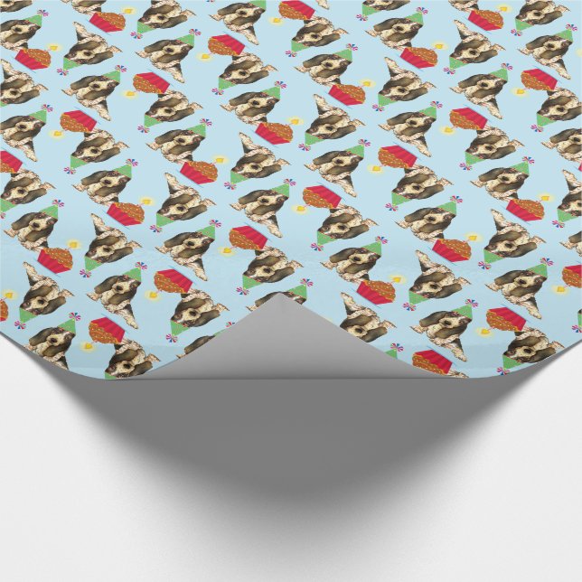 Papier Cadeau Cupcake Basset Hound (Coin)