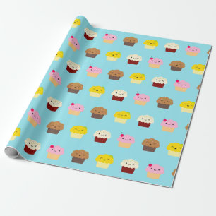 Papier Cadeau Cupcake de Kawaii