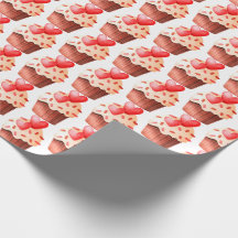 cupcake de Saint-Valentin aux coeurs
