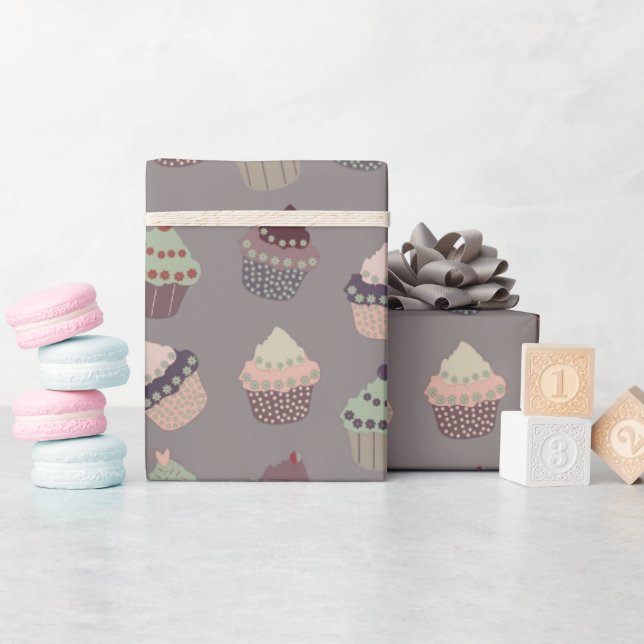 Papier Cadeau Cupcakes (Baby Shower)
