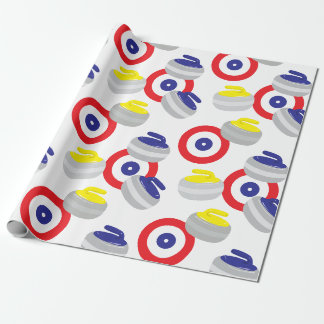 Papier Cadeau Curling Stations Sport glace