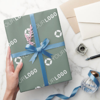 Papier Cadeau Custom company logo branded business gifts sage