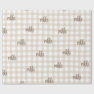 Papier Cadeau custom name wrapping paper