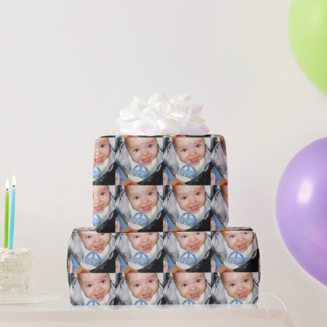 Papier Cadeau Customisez-le avec votre motif photo (Cadeaux de fête)
