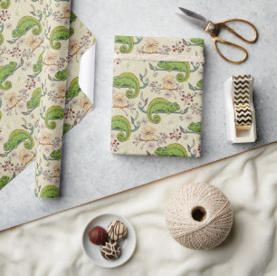 Papier Cadeau Cute cameleon Lizard