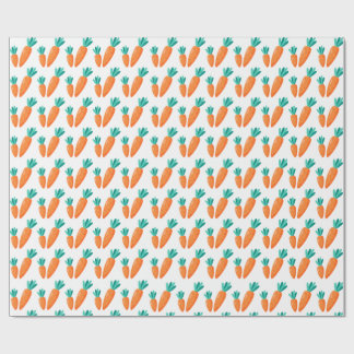 Papier Cadeau Cute Carrot Pattern Wrapping Paper