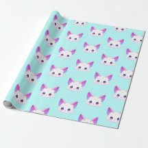 Cute Cat anime Papier d'emballage cadeau