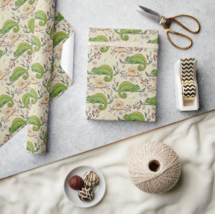 Papier Cadeau Cute Chameleon Lizard