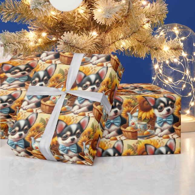 Papier Cadeau Cute Chihuahua Puppy (Vacances)