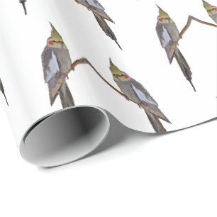 Papier Cadeau Cute Cockatiel Frenzy Wrapper Papier