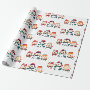 Papier Cadeau Cute confiture session dessin animé musicien humou