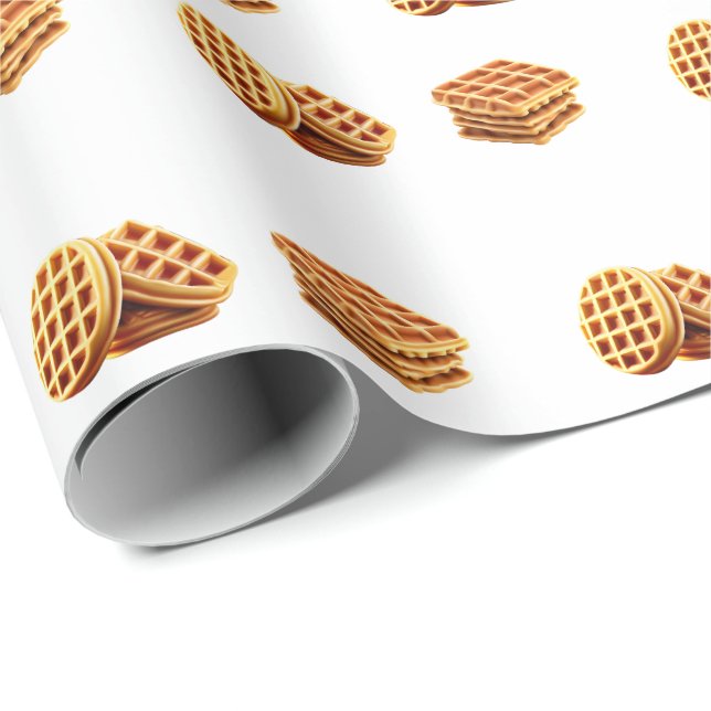 Papier Cadeau Cute gaufre (Coin rond)