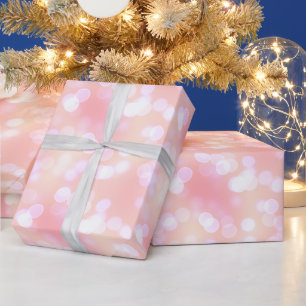 Papier Cadeau Cute Glittery Light Pastel Baby Blush Rose rose