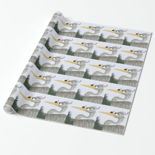 Papier Cadeau Cute Heron et Ladybug