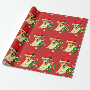 Papier Cadeau Cute Jack Russell Terrier Noël