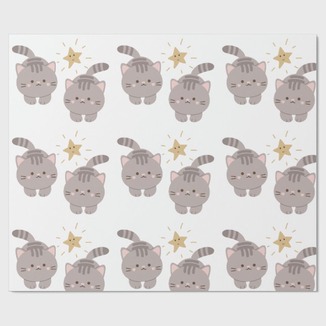 Papier Cadeau Cute jumelle (Plat)