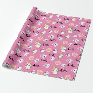 Papier Cadeau Cute kitty