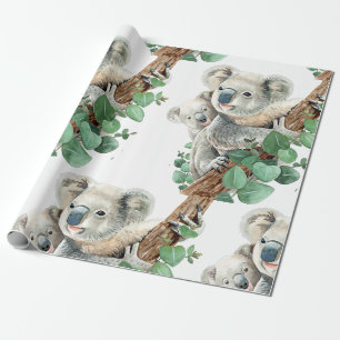 Papier Cadeau Cute Little Koala Ours Animal Australien Art Ce