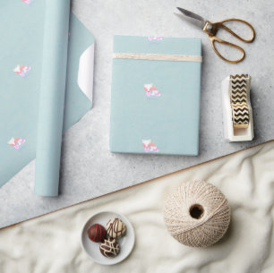 Papier Cadeau Cute Momma Fox et Baby Fox Baby shower
