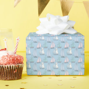 Papier Cadeau Cute Motif de voilier