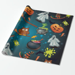 Papier Cadeau Cute motif Halloween