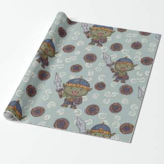 Papier Cadeau Cute Orc Boy Wrapping Paper