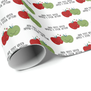 Papier Cadeau Cute pomme