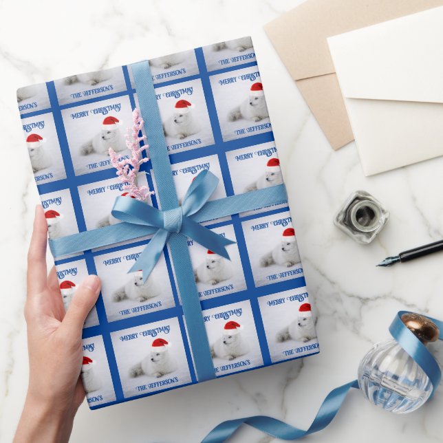 Papier Cadeau Cute renard blanc arctique en neige (Cadeaux)