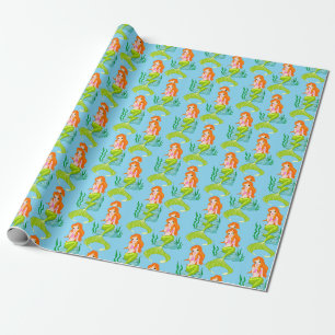 Papier Cadeau Cute Sirène Redhead Thunder_Cove
