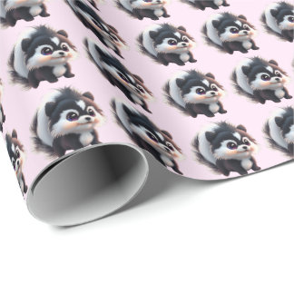 Papier Cadeau Cute skunk woodland animals forest friends