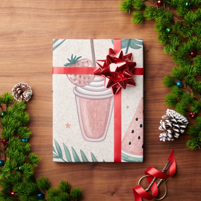Papier Cadeau Cute summery wrapping paper (Cadeau de vacances)