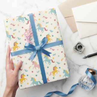 Papier Cadeau Cute Unicorn