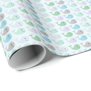 Papier Cadeau Cute Whales
